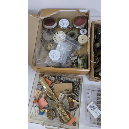 254 - A mixed lot to include pocket watch movements, cases, clock keys and other items
Location:7.4