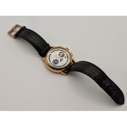 66 - A Swan and Edgar 20 jewels automatic wrist watch on a black leather strap
Location:CAB6