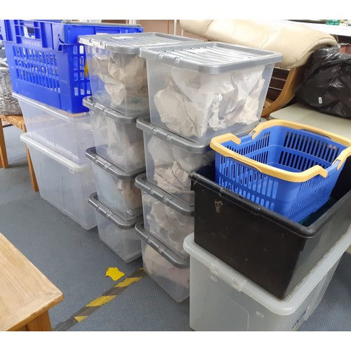 155 - A quantity of plastic storage boxes. Location:RAM