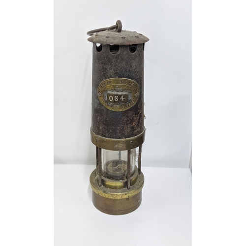 105 - A E Thomas and Williams miners lamp, 31cm h, Location:5.1