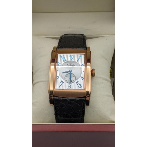 146 - A Buran automatic, stainless steel gents wristwatch, with a square face, Arabic dial, subsidiary sec... 