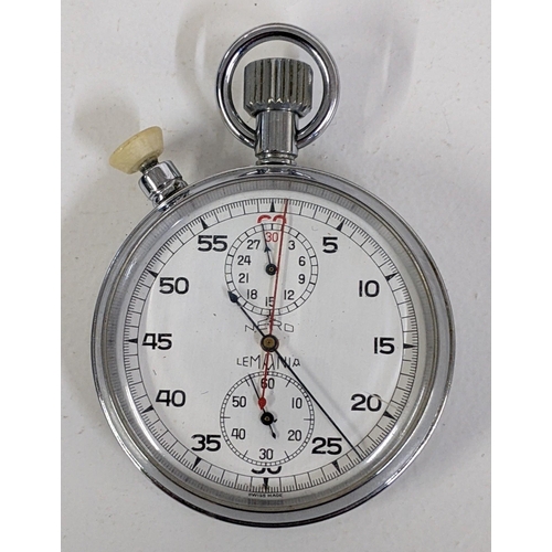 228 - A Lemanio military issue stop watch, engraved with broad arrow and numbered 2114/GG/65 A/F, Location... 