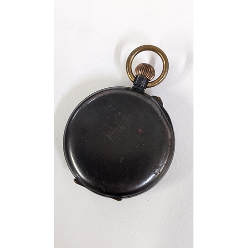 229 - An early 20th century Hebdomas 8 day, open faced pocket watch A/F, Location:CAB3