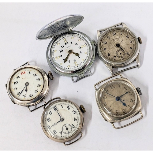 231 - Five early/mid 20th century wristwatch to include a Cyma watch for the blind
Location:CAB2