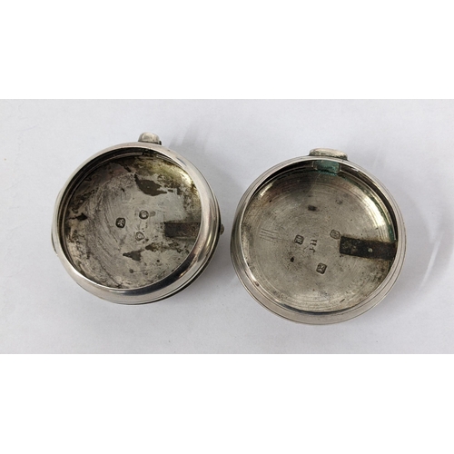 253 - Two silver outer cases for pocket watches to include one hallmarked London 1837, 78.3g
Location:CAB1