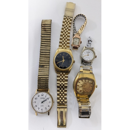 37 - Mixed ladies and gents wrist watches to include Cyron, Limit and others Location:T