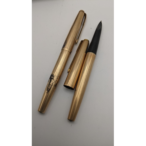 44 - Two Parker fountain pens to include one with 14ct gold nib, in a Parker 61 box A/F
Location:CAB7