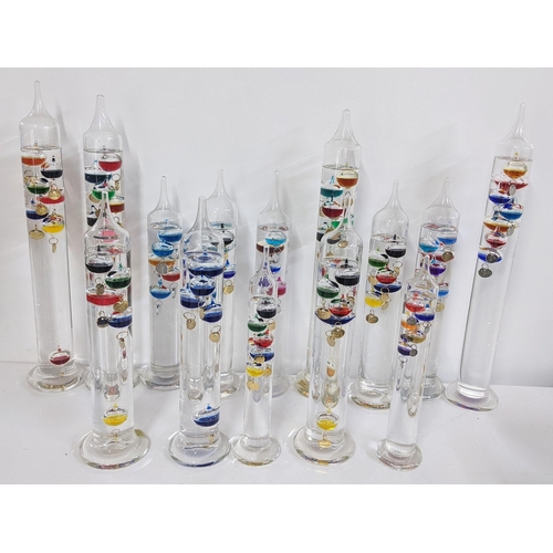 80 - A collection of floating glass Galileo thermometers 
Location:7.1