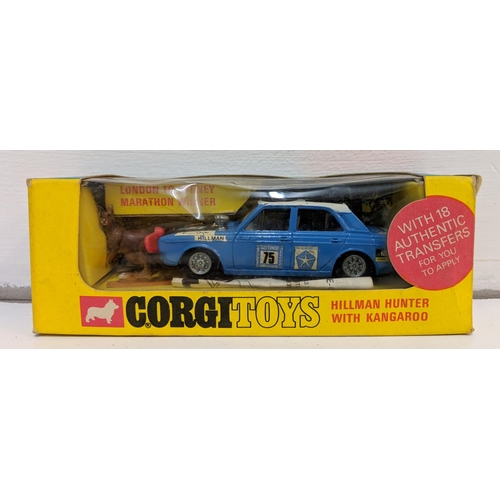 153 - Diecast Corgi toys, all boxed to include a Hillman Hunter with a kangaroo, a Cooper Maserati F/1 (15... 