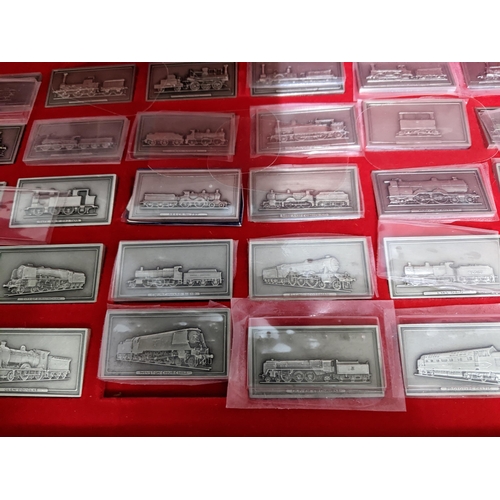 191 - Great British Locomotives, The National Railway Museum inaugural edition cased collection of fine pe... 