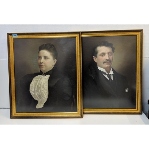 268 - Early 20th century British School -a pair of portrait, oils, framed and glazed, Location; RWF