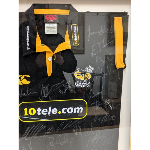 270 - A Wasps rugby shirt signed by members of the team, Location:RWF