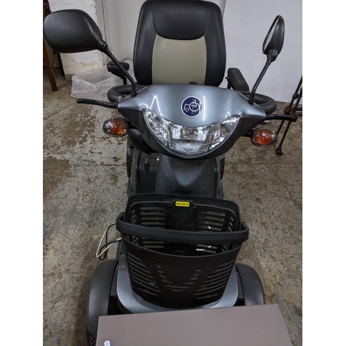 337 - An Excel Galaxy II mobility scooter with key, power pack and user manual, Location G