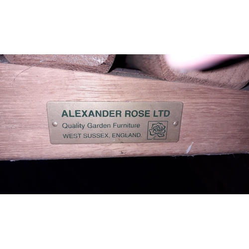 355 - An Alexander Rose Ltd 2000 garden seat made to commemorate the Millennium, limited edition 0549/2000... 