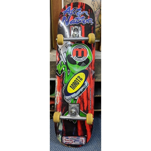 403 - Four skateboards, all decorated on the underside A/F, Location:LWF