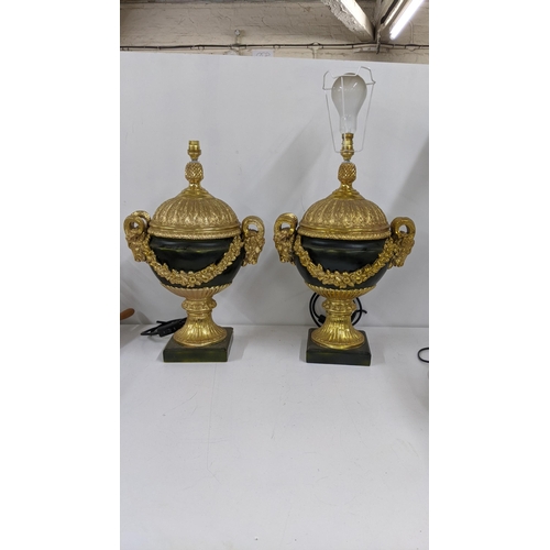 404 - A pair of French Empire style lamps, Location:A2B