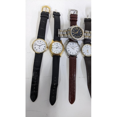 407 - THIS LOT HAS BEEN WITHDRAWN - Mixed watches to include a Seiko Kinetic bi-coloured metal, boxed Swat... 