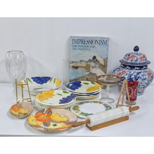 419 - A mixed lot to include a 20th century Chinese ginger jar, mixed ceramics and glassware, Location:A4B