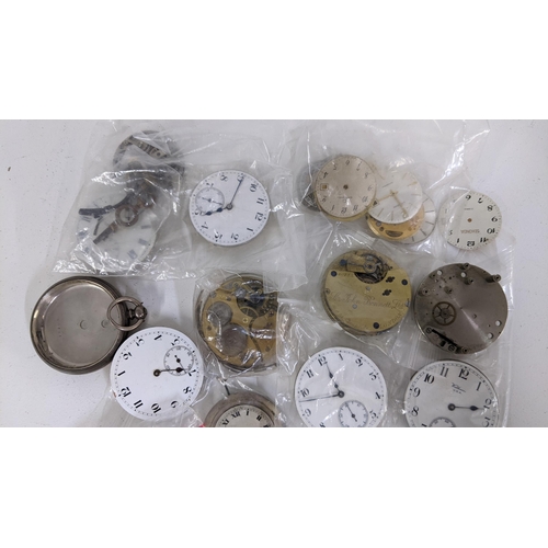 425 - A selection of wristwatches and pocket watch parts to include Garrard, Waltham, Tavannes and others,... 