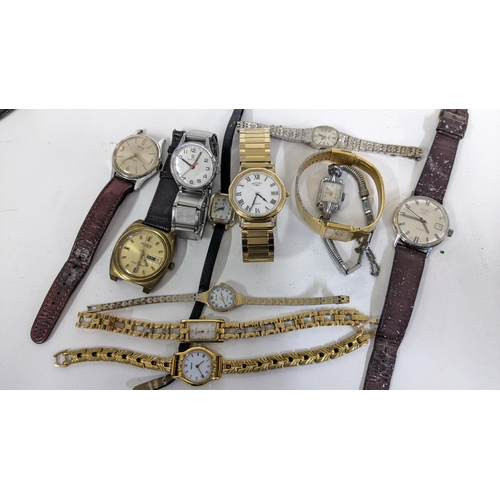 427 - Mixed ladies and gents watches to include a Rotary automatic, Rotary quartz and others, Location:CAB... 