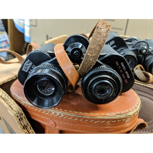 429 - A mixed lot of silver plate and EPNS, also to include three pairs of binoculars, Location:A1M