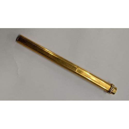 399 - A Cartier Vendome Trinity gold plated ballpoint pen, Location:CAB7