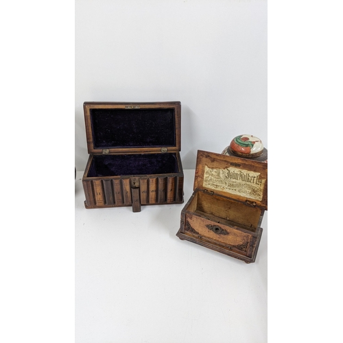 285 - An early to mid 20th century box, together with a Chinese Nanking ginger jar, and others Location:RA... 