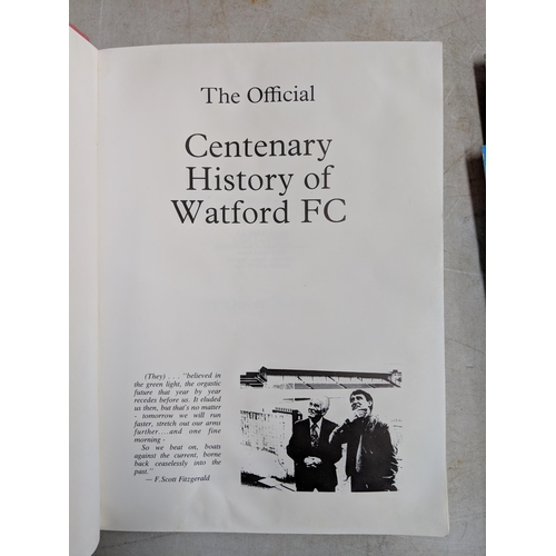 291 - A Victorian bible with illustrations, together with Carry On magazines, and a Watford FC book Locati... 