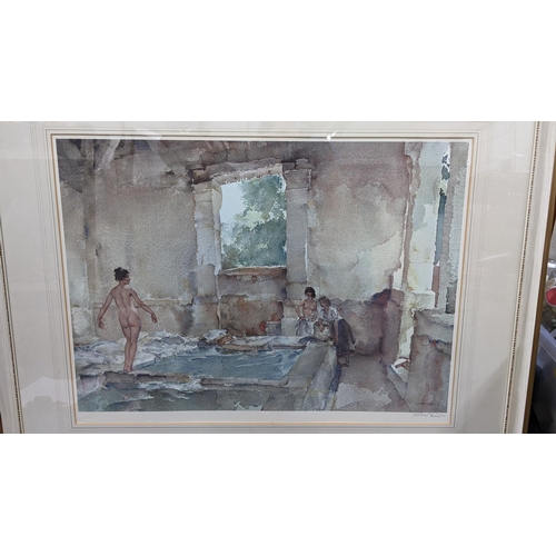 299 - A William Russell Flint signed print depicting ladies bathing, 67cm x 48cm, framed
Location:BWR