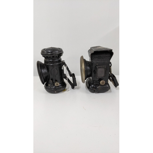 52 - Two early 20th century bicycle lamps 
Location:8.2