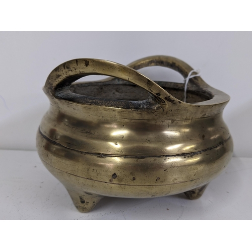 9 - A 19th century Chinese twin handled bronze censer
Location:4.1