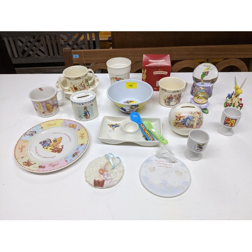 100 - A selection of children's ceramics and ornaments to include Royal Doulton Bunnykins and others
Locat... 