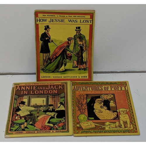 308 - Crane (Walter) Routledge's sixpence toy books to include How Jessie Was Lost, Adventures of Puffy an... 