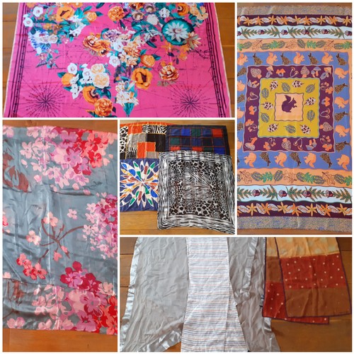 50 - A quantity of silk and other scarves, mainly late 20th/early 21st Century High Street names, to incl... 
