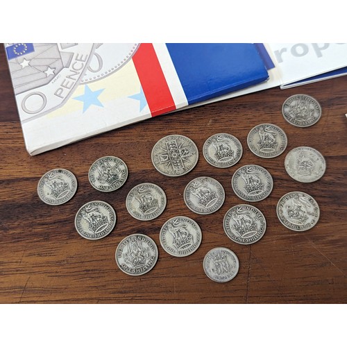 130 - Mixed Coins - A mixed group comprising of a 1994 Uk Brilliant Uncirculated Proof Coin Set along with... 