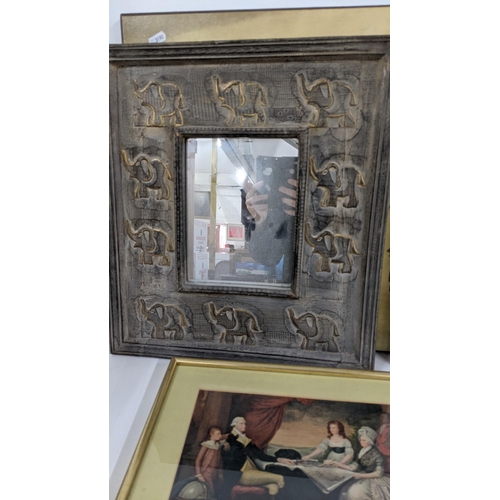 206 - This Lot Has been withdrawn

Mixed framed and glazed pictures to include a work by Andre Ellis and a... 