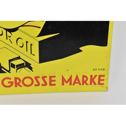 474 - A 1992 Continental Shell Motor Oil enamel sign, 'Die Grosse Marke' 1932, possibly limited edition, 3... 