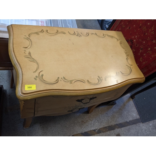 390 - A modern French style chest having serpentine front and two drawers, 78.5cm h x 72.5cm w
Location:G