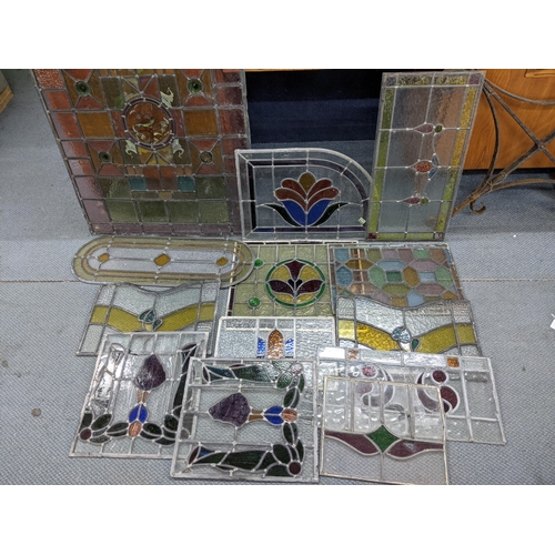 479 - A selection of late 19th/early 20th century leaded stained glass panels
Location:STAIRS