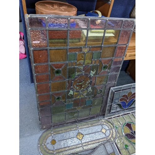 479 - A selection of late 19th/early 20th century leaded stained glass panels
Location:STAIRS