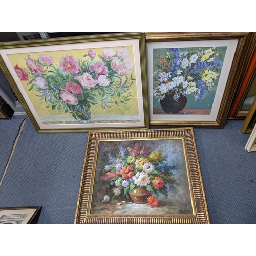 485 - Three still life paintings to include an oil on canvas signed Rossi, and two signed Gasperi Location... 