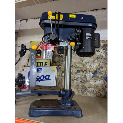 395 - A Titan 9-speed bench pillar drill Location:G