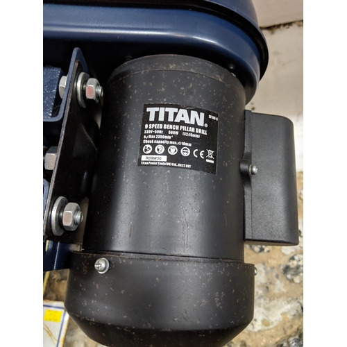 395 - A Titan 9-speed bench pillar drill Location:G