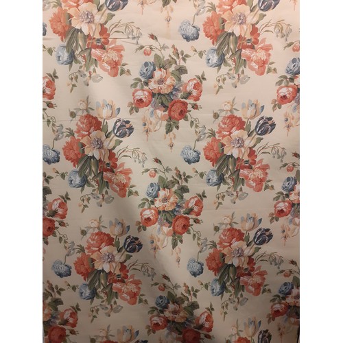 129 - Liberty-A bolt of Hintlesham pattern fabric, approx 20m, pattern repeat 55cm, having a c ream ground... 