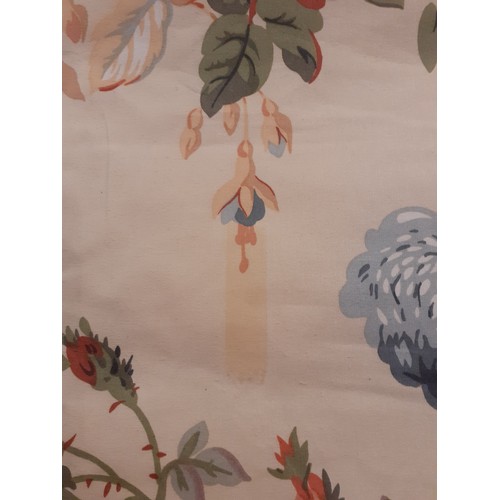 129 - Liberty-A bolt of Hintlesham pattern fabric, approx 20m, pattern repeat 55cm, having a c ream ground... 