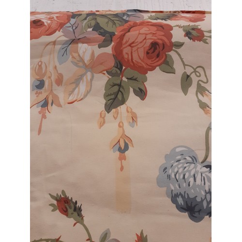 129 - Liberty-A bolt of Hintlesham pattern fabric, approx 20m, pattern repeat 55cm, having a c ream ground... 