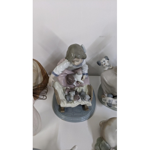 309 - Lladro to include Lladro Honey Lickers, Girl with Dalmatian Puppies 1248 figurine, Lladro 5032 Littl... 