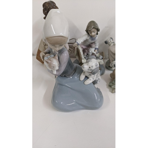 309 - Lladro to include Lladro Honey Lickers, Girl with Dalmatian Puppies 1248 figurine, Lladro 5032 Littl... 