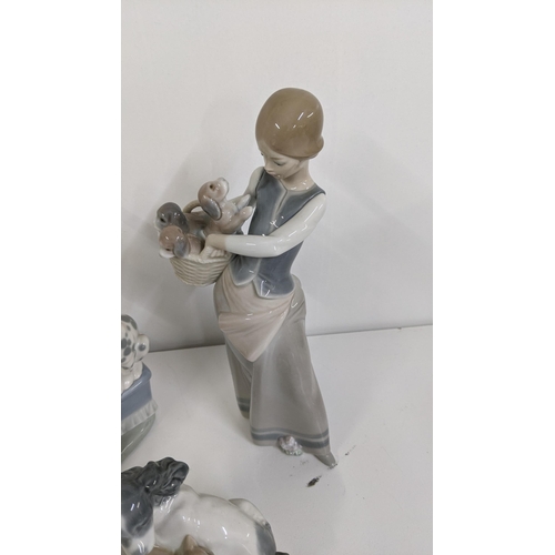 309 - Lladro to include Lladro Honey Lickers, Girl with Dalmatian Puppies 1248 figurine, Lladro 5032 Littl... 