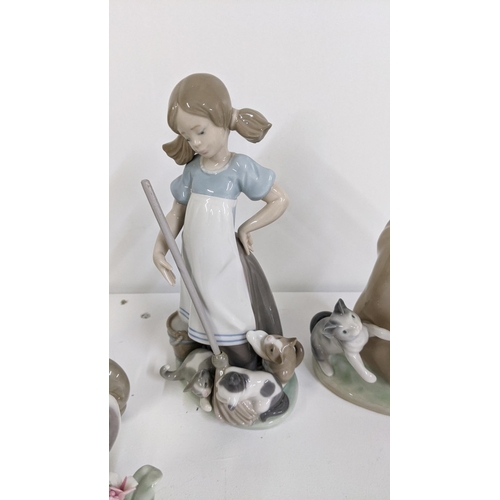 310 - Lladro to include Lladro modernism 6664, Lladro 5232 Girl with Playful Kittens
Location:9.2